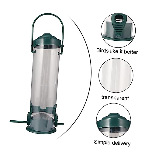 Hemobllo Kreativer Automatischer Vogelfutterspender Für Außenbereich Wetterfest Schützt Futter Vor Dieben Transparentes Design Für Einfache Vogelfütterung Hemobllo Kreativer Automatischer Vogelfutterspender Für Außenbereich Wetterfest Schützt Futter Vor Dieben Transparentes Design Für Einfache Vogelfütterung von Hemobllo