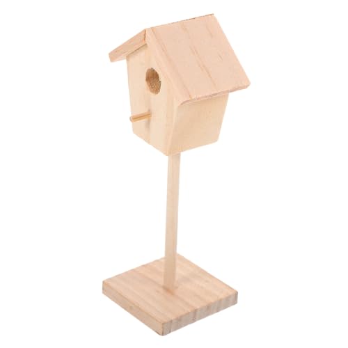 Hemobllo Vogelhaus aus Unbemaltes Puppenhauszubehör für Kreatives Gestalten Dekorationsstück für Minihäuser und Bastelprojekte Robust und Langlebig Hemobllo Vogelhaus aus Unbemaltes Puppenhauszubehör für Kreatives Gestalten Dekorationsstück für Minihäuser und Bastelprojekte Robust und Langlebig von Hemobllo