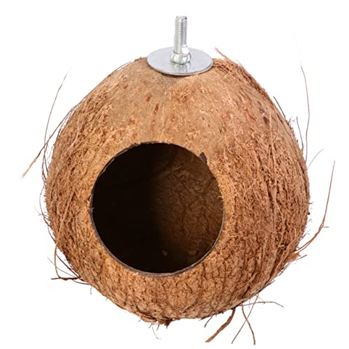 Hemobllo Kokosnuss-Schalen Vogelnest Mit Breitem Eingang Haltbarer Futterspender Für Vögel Im Garten Balkon Für Kanarienvögel Papageien Und Kleintiere Braun Hemobllo Kokosnuss-Schalen Vogelnest Mit Breitem Eingang Haltbarer Futterspender Für Vögel Im Garten Balkon Für Kanarienvögel Papageien Und Kleintiere Braun von Hemobllo