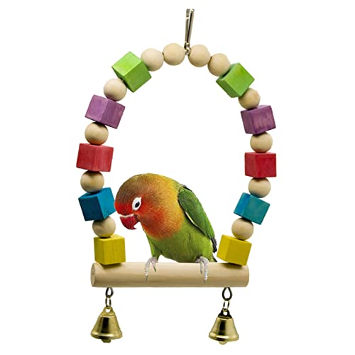 Hemobllo Papageien Schaukel Mit Kleinen Hängendes Vogelspielzeug Für Käfige Und Für Vögel Klettern Und von Hemobllo