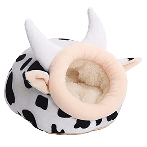 Hemobllo Warm Gefüttertes Hamsternest aus Weichem Baumwollstoff Kleines Kuschelnest für Hamster und Meerschweinchen Flauschiges Schlafhaus für Kleintiere Atmungsaktiv und Zufällige Farbe von Hemobllo
