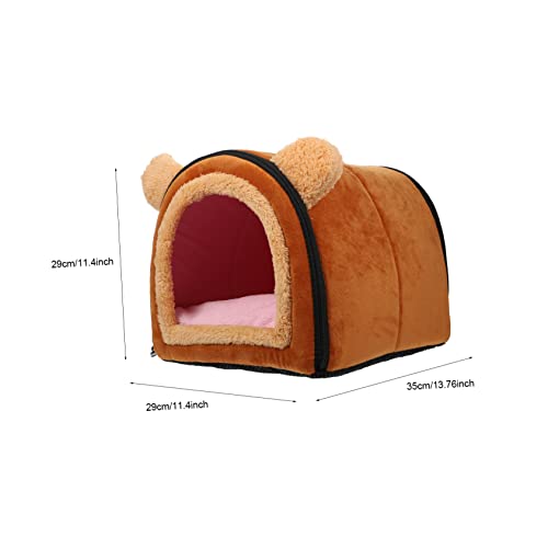 Hemobllo Warme Hamster Schlafhöhle aus Baumwolle Gemütliches Nest für Kleine Haustiere Wie Meerschweinchen als Kuschelbett und Schlafplatz im Winter Leicht Platzsparend und Vielseitig von Hemobllo