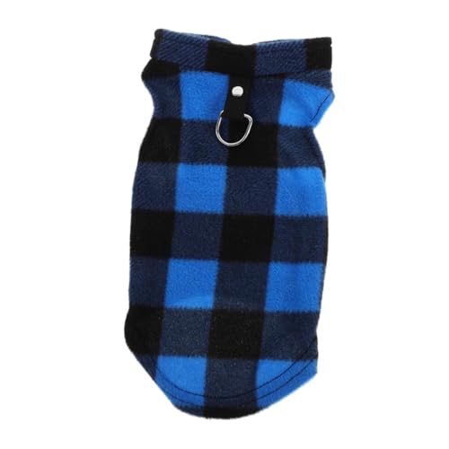 Hemobllo Warme Hundeweste Fleeceweste für Kleine und Mittelgroße Hunde Winddicht Ärmellos Karierter Outdoor Wintermantel Niedliches Haustier Party Outfit Kuscheliger Hundepullover für von Hemobllo