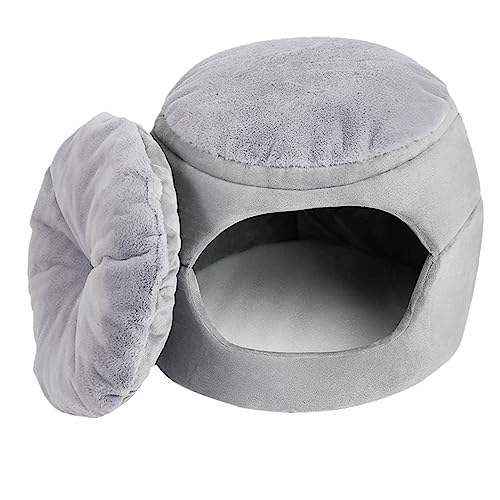 Hemobllo Warmer Faltbarer Haustier Schlafplatz mit Baumwolle Halbgeschlossenes Katzenbett für Kleine Hunde und Katzen Winddichtes Sicheres Nest für Drinnen für Kalte Wintertage Hemobllo Warmer Faltbarer Haustier Schlafplatz mit Baumwolle Halbgeschlossenes Katzenbett für Kleine Hunde und Katzen Winddichtes Sicheres Nest für Drinnen für Kalte Wintertage von Hemobllo