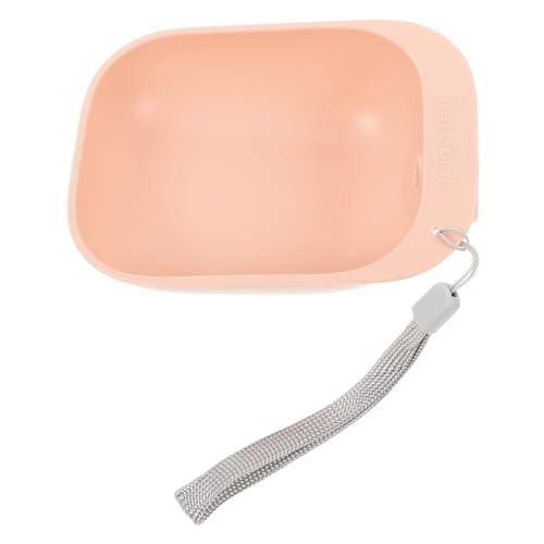 Hemobllo Wasserflasche Für Haustiere Reise Hund Kleiner Trinknapf Multifunktionaler Wasserspender Für Welpen Nachfüllbar Mit Fütterung Outdoor Becher Trinker Tragbar Pink Abs von Hemobllo