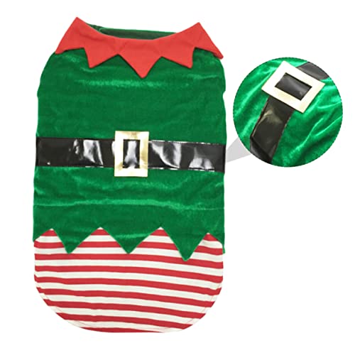 Hemobllo Weihnachtliches Haustierkostüm Für Katzen Elfendesign Bequemes Atmungsaktives Material Für Outdoor Aktivitäten Und Festliche Anlässe Süß von Hemobllo
