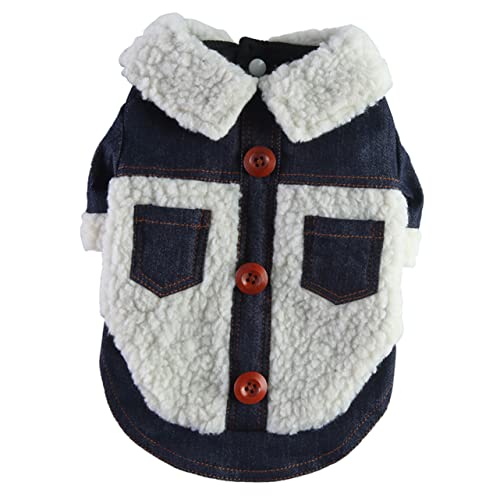 Hemobllo Winter Hundemantel Warm Gefütterte Hundejacke Atmungsaktiv Leicht Haustier Mantel Für Kleine Hunde Komfortables Kaltwetter Kostüm von Hemobllo