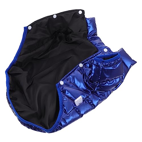 Hemobllo Winter Pet Weste Blau Warm Gefüttert Modisch Komfortabel Für Kleine Hunde Katzen Haustierjacke Für Herbst Winter Spaziergang Party Cosplay von Hemobllo