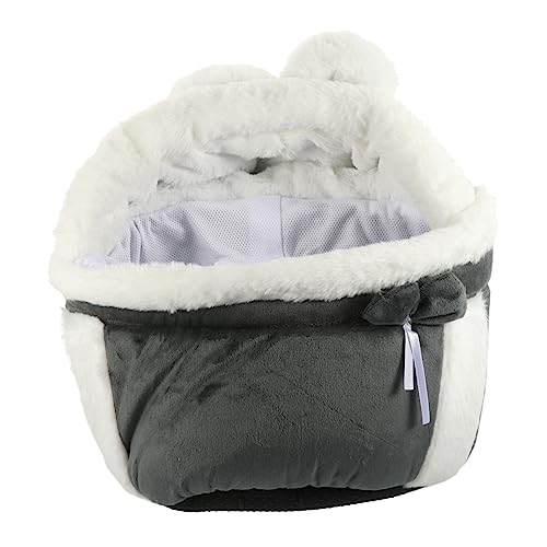 Hemobllo Winter Warmer Katzenrucksack mit Taschen Bequemer Praktischer Tragegurt als Haustier Reisetasche und Transportbox für Kleine Katzen und Hunde von Hemobllo