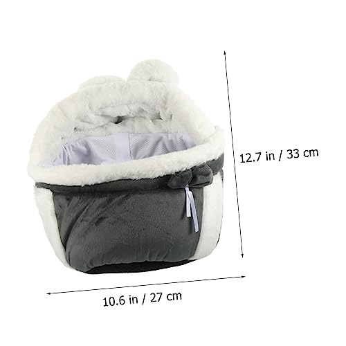 Hemobllo Winterlicher Grauer Katzentransport Rucksack Tragbar und Warm mit Breitem Bequemem Gurt Strapazierfähigem Material für Drinnen und Draußen für Katzenbesitzer und Ausflüge Hemobllo Winterlicher Grauer Katzentransport Rucksack Tragbar und Warm mit Breitem Bequemem Gurt Strapazierfähigem Material für Drinnen und Draußen für Katzenbesitzer und Ausflüge von Hemobllo