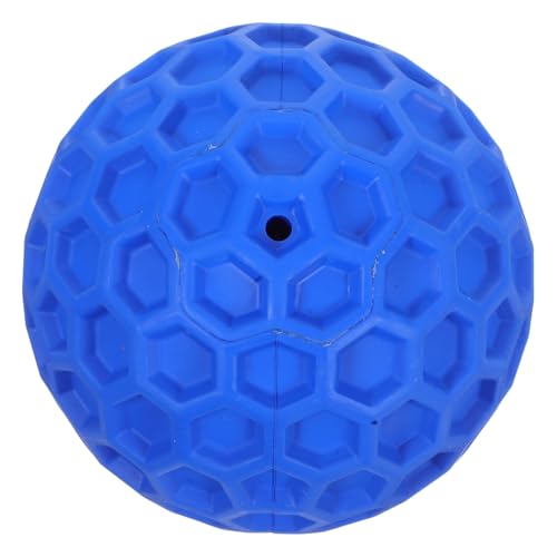 Hemobllo Zahnmahlenkugelspielzeug Zahnspielzeug Für Welpen Hundebälle Quietschen Quietschende Spielsachen Für Hunde Quietschendes Welpenspielzeug Blue Gummi von Hemobllo