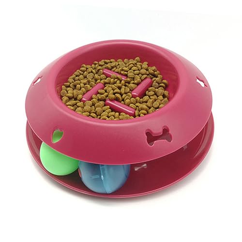 Hemobllo langsame fütterung für Katzen stoffball Rolling Ball katzenfutter schüssel Rollender Ball Katzenfutterschüssel Futternapf für Haustiere Futterautomat für Haustiere von Hemobllo