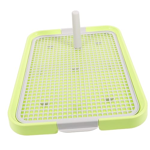 Hemobllo rutschfeste Hundetoilette mit Säulen Design Strapazierfähiges Kunststoff Mesh Trainings Tablett für Kleine und Mittelgroße Hunde Leicht zu Reinigen für Indoor Toilettentraining von Hemobllo