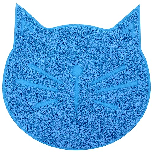 Hemobllo rutschfeste PVC Katzen Futtermatte Wasserdichtes Napfunterlage Haustier Futterplatzmatte Leicht zu Reinigen Für Katzen und Hunde Zuhause von Hemobllo