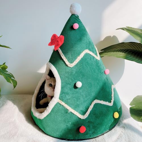 Weihnachtskatze-Bett Nicht-Schlupf-Weihnachtsbaum mit abnehmbarem Kissen für 2 kg Haustiere selbstbewärmtes Innenkätzchen Haus Weihnachtsdekoration GRÖSSE L, Weihnachtskatze, Weihnachtskatze Bett Weihnachtskatze-Bett Nicht-Schlupf-Weihnachtsbaum mit abnehmbarem Kissen für 2 kg Haustiere selbstbewärmtes Innenkätzchen Haus Weihnachtsdekoration GRÖSSE L, Weihnachtskatze, Weihnachtskatze Bett von Hemore