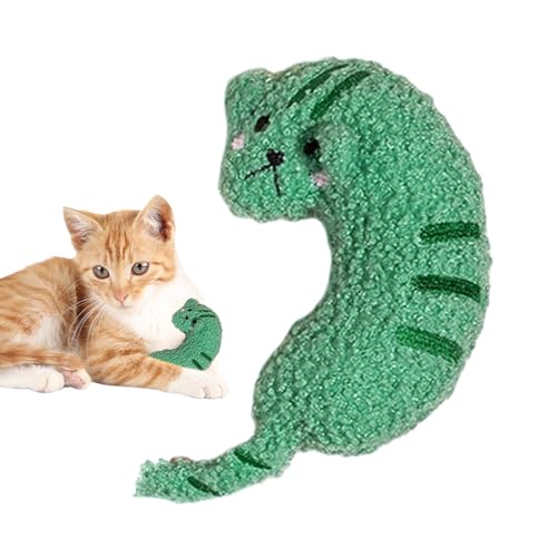 Hemousy Katzenbeißspielzeug für den Innenbereich | Kauspielzeug in Cartoon-Katzenform für Hunde und Katzen | Unterhaltungszubehör für Katzen und Hunde für Zuhause, Ausflüge, Camping, Tierheim von Hemousy