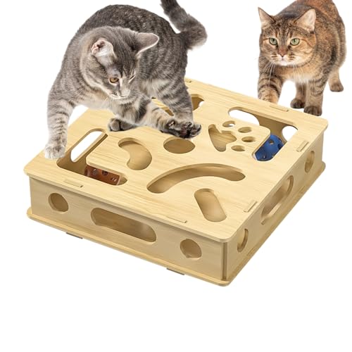 Hemousy Katzenpuzzle - Interaktive Spielbox Zur Geistigen Förderung | Klingelspielzeug Für Geistige Förderung Energieabbau Spielen Drinnen Gegen Langeweile Hemousy Katzenpuzzle - Interaktive Spielbox Zur Geistigen Förderung | Klingelspielzeug Für Geistige Förderung Energieabbau Spielen Drinnen Gegen Langeweile von Hemousy