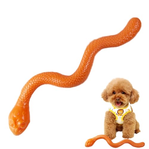 Hemousy Katzenschlangenspielzeug, Schlangenspielzeug für Katzen | Schlangen-Hundespielzeug mit Quietschern,Interaktives Hundespielzeug, Schlangenspielzeug für Hunde, Welpen-Geburtstagsgeschenke von Hemousy