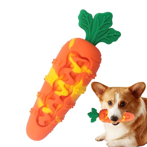 Hemousy Kauspielzeug Für Hunde - Karotten Quietschspielzeug Für Hunde | Robustes Welpen Spielzeug Zur Beschäftigung Für Draußen Innen Unterwegs Bad Box Ostern Halloween von Hemousy