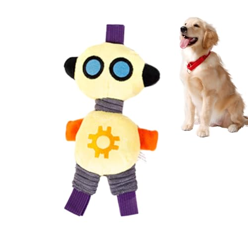 Hemousy Kauspielzeug für Hunde, Kauspielzeug für Hunde | Hunde-Plüsch-Kauspielzeug mit Geräusch | Roboter-Plüsch-Kauspielzeug, Plüsch-Hundespielzeug für Katzen, kleine mittelgroße Hunde und Welpen von Hemousy