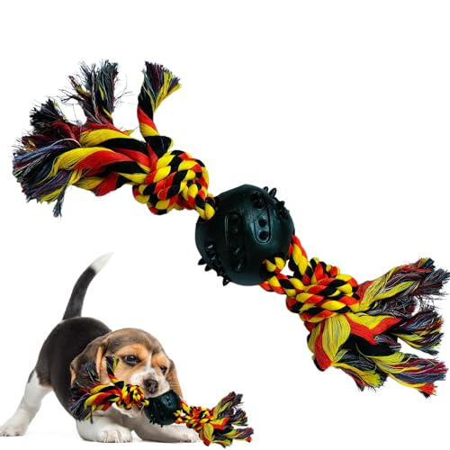 Hemousy Kauspielzeug für Hunde - Strapazierfähiges -Hundeseil-Spielzeug-Set für Hunde | Hundespielzeug gegen Langeweile, Hundeseilspielzeug für Aggressive Kauer von Hemousy