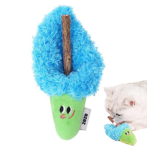 Hemousy Kauspielzeug für Kätzchen, Kaustäbchen für Katzen - Kitty-Kauspielzeug,Kreatives, entzückendes, bissfestes Plüsch-Katzenspielzeug mit Katzenminze für alle Katzenrassengrößen von Hemousy