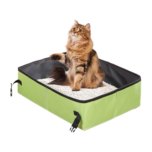 Hemousy Klappbare Katzentoilette | Klappbare Katzenklo Für Unterwegs,Leckdichte Kompakte Katzentoilette Für Kitten Reisen Im Auto Einfache Autofahrten Hotelaufenthalte Camping Roadtrip Hemousy Klappbare Katzentoilette | Klappbare Katzenklo Für Unterwegs,Leckdichte Kompakte Katzentoilette Für Kitten Reisen Im Auto Einfache Autofahrten Hotelaufenthalte Camping Roadtrip von Hemousy