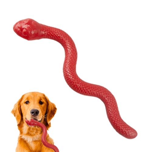 Hemousy Schlangenspielzeug für Katzen, Schlangenkatzenspielzeug - Schlangen-Hundespielzeug mit Quietschern,Interaktives Hundespielzeug, Schlangenspielzeug für Hunde, Welpen-Geburtstagsgeschenke von Hemousy