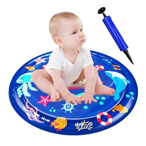 Hemousy Wasserspielmatte Für Katzen,Kühlendes Kissenbett für Haustiere - Aufblasbare Wasserspielmatte Für Haustiere Zur Nutzung In Fitnessstudios, Im Freien, In Innenräumen, Pools, Spielplätzen, von Hemousy