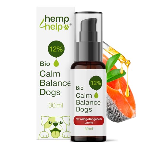 Premium 𝗛𝗮𝗻𝗳𝘀𝗮𝗺𝗲𝗻ö𝗹 & Lachsöl für Hunde – Reich an Omega 3 & 6 – Unterstützt Haut, Fell & Wohlbefinden – 100% Natürlich & Kaltgepresst – Barf-Öl & Futterergänzung – 30ml von Hemp Help HEMP COSMETIC