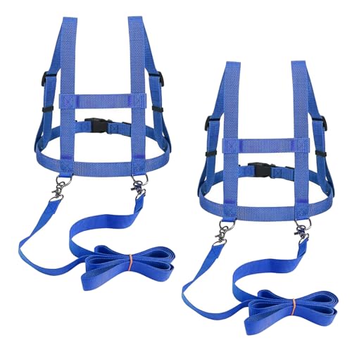 2 PCS Pferdeleine zum Spielen für Kinder, Verstellbares Pferdeleine Kinder, Pferdegeschirr für Kinder zum Spielen mit Extra Langer Leine, Pferdegeschirr Kinder für Jungen Mädchen Rollenspiel (Blau) 2 PCS Pferdeleine zum Spielen für Kinder, Verstellbares Pferdeleine Kinder, Pferdegeschirr für Kinder zum Spielen mit Extra Langer Leine, Pferdegeschirr Kinder für Jungen Mädchen Rollenspiel (Blau) von Hengrongshen
