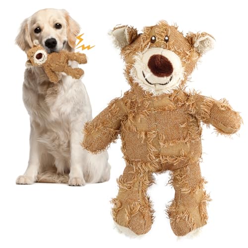 Hundespielzeug Unzerstörbar, Unbreakable Bear Dog Toy, Plüsch Stoff Spielzeug für Hund, Robust Hundekauspielzeug für Welpen, kleine, mittlere, große Hunde, 2025 Hunde Kuscheltier Hundespielzeug Unzerstörbar, Unbreakable Bear Dog Toy, Plüsch Stoff Spielzeug für Hund, Robust Hundekauspielzeug für Welpen, kleine, mittlere, große Hunde, 2025 Hunde Kuscheltier von Henjunu