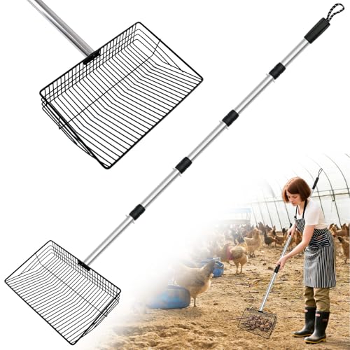Henyopet 25,4 cm große Hühnerkotschaufel aus Metall mit Schürze Henyopet 25,4 cm große Hühnerkotschaufel aus Metall mit Schürze von Henyopet