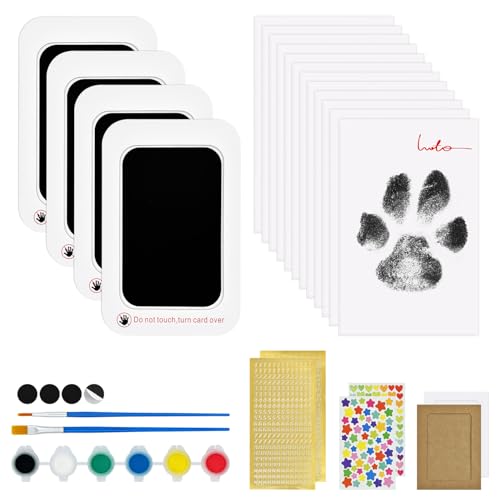 Henyopet Tintenloses Hundepfotenabdruck-Set – Clean Touch Pfotenabdruck-Set für Hunde und Katzen, schmutzfreies Baby-Fußabdruck-Set, tintenloses Hand- und Fußabdruck-Set, DIY-Geschenk für Henyopet Tintenloses Hundepfotenabdruck-Set – Clean Touch Pfotenabdruck-Set für Hunde und Katzen, schmutzfreies Baby-Fußabdruck-Set, tintenloses Hand- und Fußabdruck-Set, DIY-Geschenk für von Henyopet