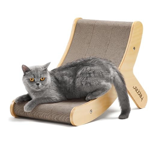 Hepper Hi-Lo Kratzbaum aus Karton mit Echtholz & Metallrahmen - 3 Positionen Katzenkratzer für Indoor Katzen - Gebogenes Katzenkratzbrett Aktiviert Muskeln - Katzenkratzbaum für Große Katzen Hepper Hi-Lo Kratzbaum aus Karton mit Echtholz & Metallrahmen - 3 Positionen Katzenkratzer für Indoor Katzen - Gebogenes Katzenkratzbrett Aktiviert Muskeln - Katzenkratzbaum für Große Katzen von Hepper