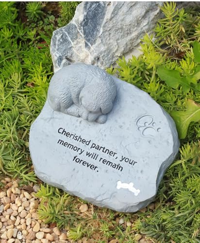 Urne für Hund oder Katze, Haustier-Urne für Asche, Hund Katze Erinnerungsbox 3D-Statue, Polyresin, Gedenkstein Katze/Hund (Hunde) von Herfair