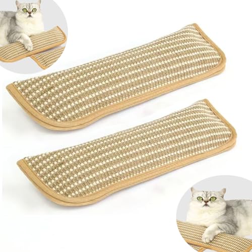 Herjiore Spielzeug mit Katzenminze, 2 Stück Katzen Kratz- und Kauspielzeug, Zähneknirschen, Sisal verschleißfest, Interactive Cat Toy (Sisalhanf) von Herjiore