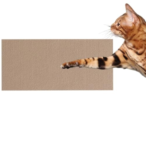 Kratzmatte Katze, Selbstklebend Kratzteppich Katzen Wand, Climbing Cat Scratcher, Kratzbretter Katze, Kratzschutz Katzenkratzmatte für Schützt Teppiche Sofa Möbelschutz (Khaki, 40 * 100) von Herjiore