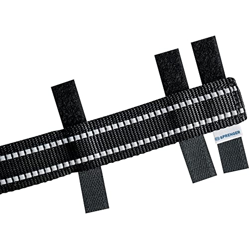 Herm Sprenger Schwarze reflektierende Nylonhülle für Ultra-Plus Hundehalsband für kleine, mittelgroße und große Hunde, langlebiger Schutz für Hundetraining, Zinkenhalsband (46,5 cm) von Herm Sprenger