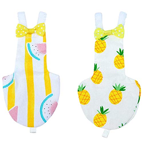 Hermosiey 2 StüCk Bird Windel Wiederverwendbare Waschbare Papageienwindeln Kleidung Fluganzug Kleid für Sittich Nymphensittich Afrikanischer Ara Hermosiey 2 StüCk Bird Windel Wiederverwendbare Waschbare Papageienwindeln Kleidung Fluganzug Kleid für Sittich Nymphensittich Afrikanischer Ara von Hermosiey