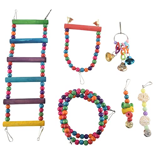 Hermosiey 6 Stücke Papagei Spielzeug, Schaukel Spielzeug Kauen Hängende Hänge Matte Schaukel Glocke Haustier Klettern Leitern Spielzeug Spielzeug Hermosiey 6 Stücke Papagei Spielzeug, Schaukel Spielzeug Kauen Hängende Hänge Matte Schaukel Glocke Haustier Klettern Leitern Spielzeug Spielzeug von Hermosiey