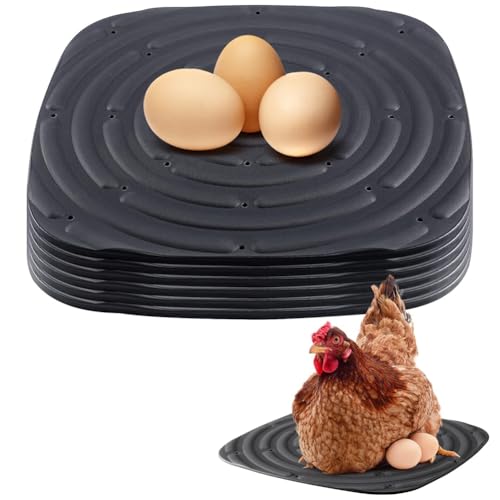 Hermosiey 8er-Pack Waschbare Hühnernistunterlagen zum Eierlegen, Nistkasteneinlagen für Hühnerställe, Wiederverwendbare Hühnerstreu, Schwarz Hermosiey 8er-Pack Waschbare Hühnernistunterlagen zum Eierlegen, Nistkasteneinlagen für Hühnerställe, Wiederverwendbare Hühnerstreu, Schwarz von Hermosiey