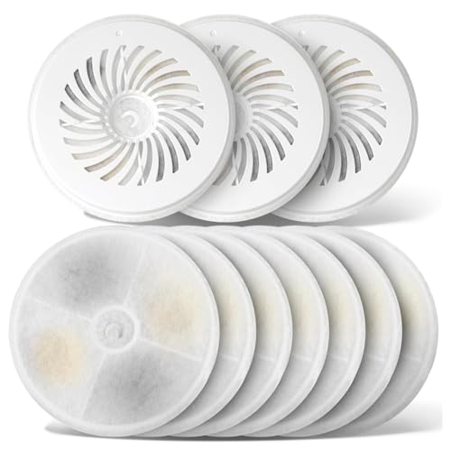 Hermosiey Filtereinheiten 3.0 für Trinkbrunnen für Haustiere, Ersatzfilter Aus Aktivkohlefaser-Baumwolle für Intelligenten Wasserspender für Katzen Hermosiey Filtereinheiten 3.0 für Trinkbrunnen für Haustiere, Ersatzfilter Aus Aktivkohlefaser-Baumwolle für Intelligenten Wasserspender für Katzen von Hermosiey