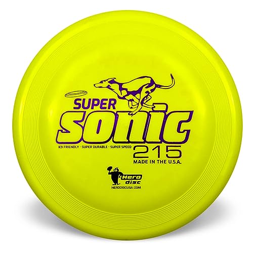 Hero Disc Super Sonic (Taffy) Hundescheibe, 215 mm, Gelb (hell) von Hero Disc USA