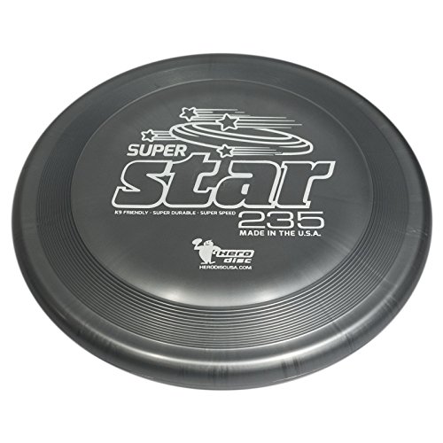 Hero Super Star Flying Dog Sport Disc – Silber von Hero Disc USA