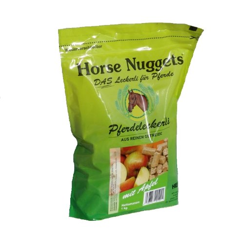 Horse Nuggets® Pferdeleckerli - 1kg Beutel - mit Apfel von Heros