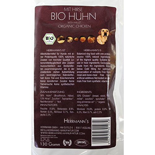 12er Pack Herrmanns Bio Huhn mit Hirse 130g von Herrmann's