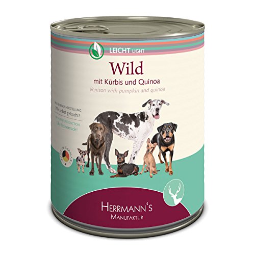 Herrmanns Dose Leicht Wild Kürbis, Quinoa und Cranberry, 6er Pack (6 x 800 g) von Herrmanns