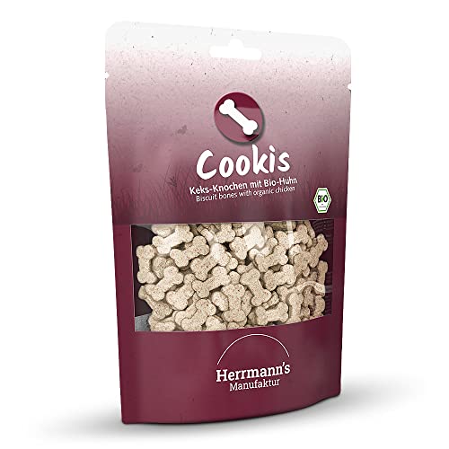 Herrmann's - Cookis Bio Miniknochen - 6 x 100g - Snacks - Hundefutter von Herrmann's