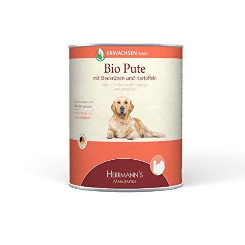 Herrmann's | Herrmanns Hundefutter Erwachsen Bio-Pute 800g | 6 x 800 g von Herrmann's